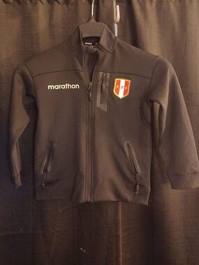 Marathon Peru National Soccer Team Youth Track Jacket Kids Size XS (8)